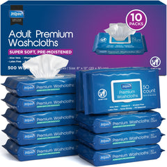 Inspire adult wet wipes open pack for quick cleansing
