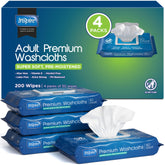 Inspire adult wet wipes pack front showing large 8x12 inch wipes for elder care