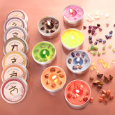 Inspireyes chakra candles set enhances mindfulness and ambient energy.