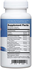 Instaflex label detail shows eight-ingredient blend for flexibility