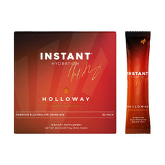 Instant Hydration Mango Pineapple packets front view, zero sugar hydration on the go
