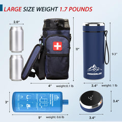 Compact 48 hour cooling InsuCooler holds 3 to 7 insulin pens safely