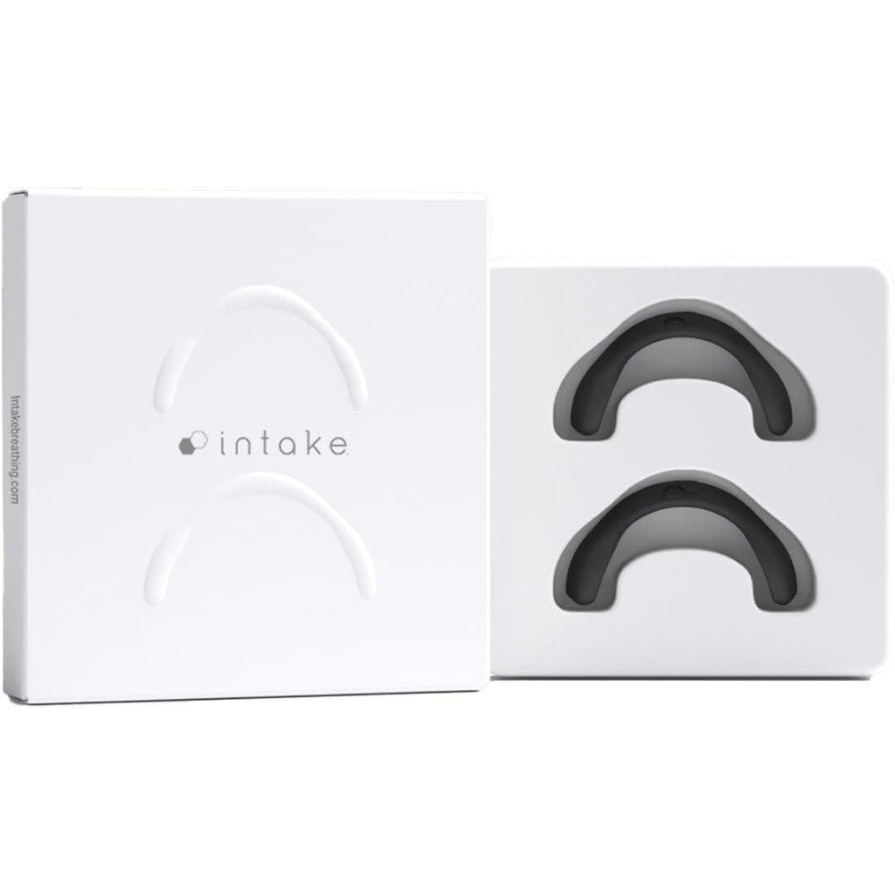 Intake Breathing Extra Bands Pack 2, large matte black, for adjustable all-day comfort.