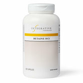 Integrative Therapeutics Betaine HCl bottle supports healthy stomach acidity.