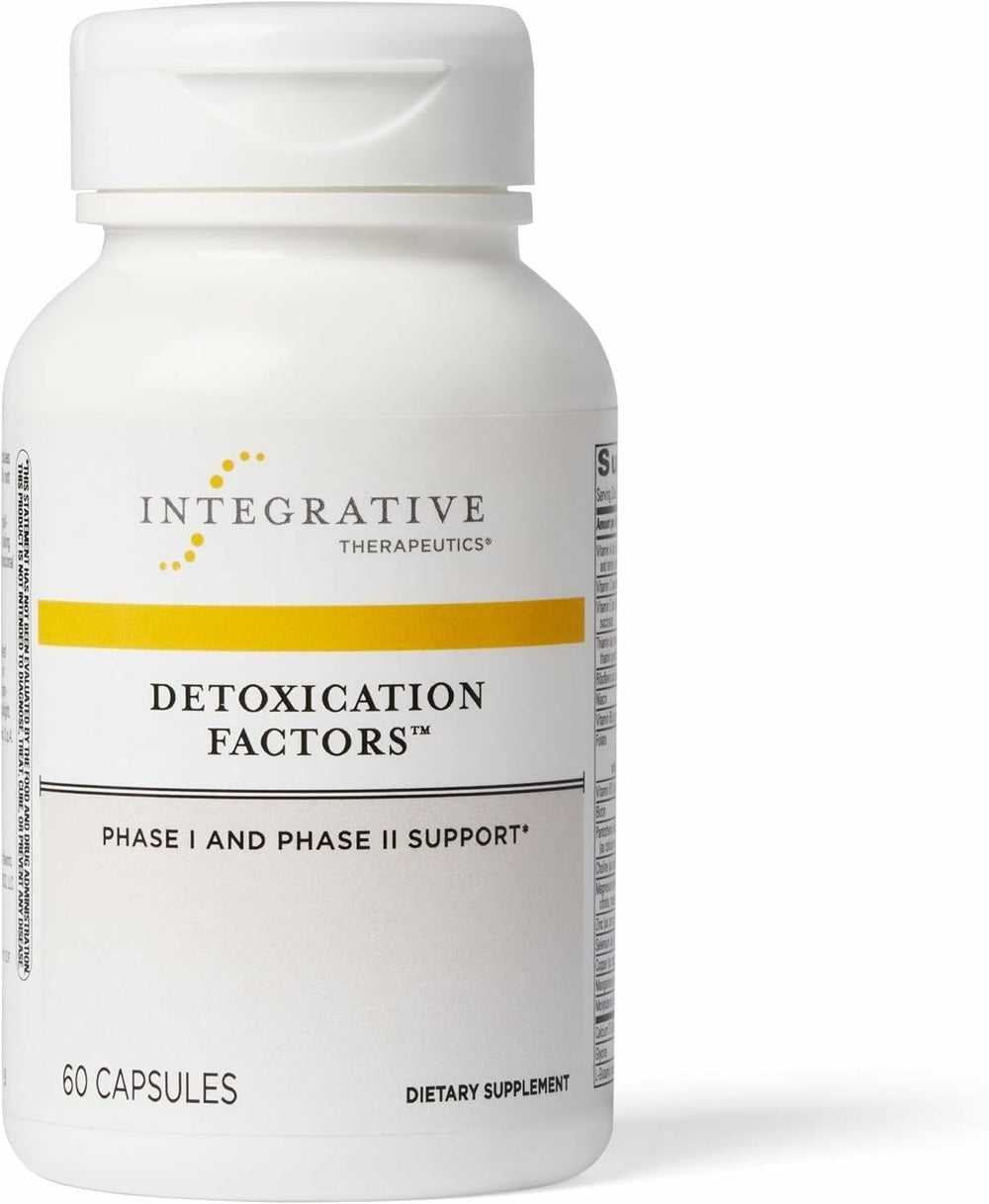 Integrative Therapeutics Detoxification Factors bottle with label for liver support