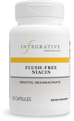 Integrative Therapeutics flush-free niacin bottle shown for daily energy support