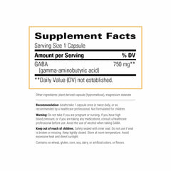 Integrative Therapeutics GABA capsules closeup emphasizing nerve support and balance.