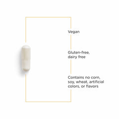 Integrative Therapeutics GABA label on bottle for easy dosage awareness.