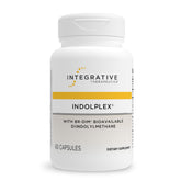 Integrative Therapeutics Indolplex bottle with DIM capsules suggesting estrogen metabolism support