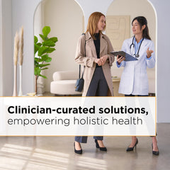 Integrative Therapeutics K2 D3 bone-health graphic illustrating calcium balance.