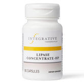 Integrative Therapeutics Lipase Concentrate-HP bottle supports fat digestion after meals.