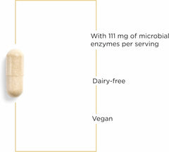 Ingredient panel on Lipase Concentrate-HP highlights dairy-free vegan formula.