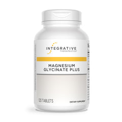Integrative Therapeutics Magnesium Glycinate Plus bottle highlights heart and brain support