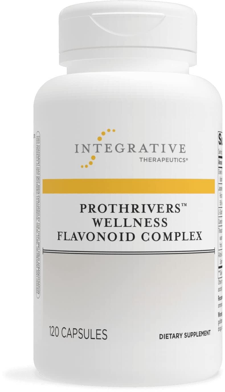 Integrative Therapeutics ProThrivers bottle label close-up for antioxidant support potential.