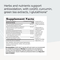Integrative Therapeutics ProThrivers capsules on white background suggest convenient daily antioxidant support.