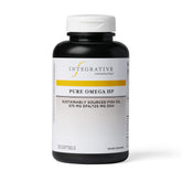 Integrative Therapeutics Pure Omega HP bottle close-up highlighting heart health support.