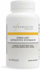 Integrative Therapeutics Similase Sensitive Stomach bottle front shows a dairy-free, gentle support