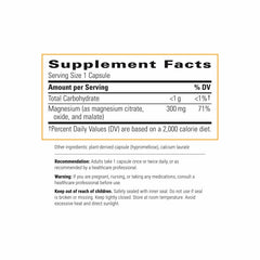 Integrative Therapeutics Tri-Magnesium label details ingredients and serving size.