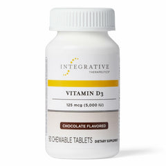 Integrative Therapeutics Vitamin D3 bottle closeup for bone and immune support.