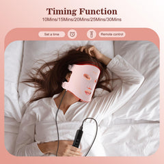 INTEO Red Light Mask eye mask protects eyes during treatment.