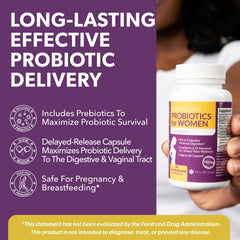 Intimate Rose Flora Bloom Probiotics label highlighting key ingredients