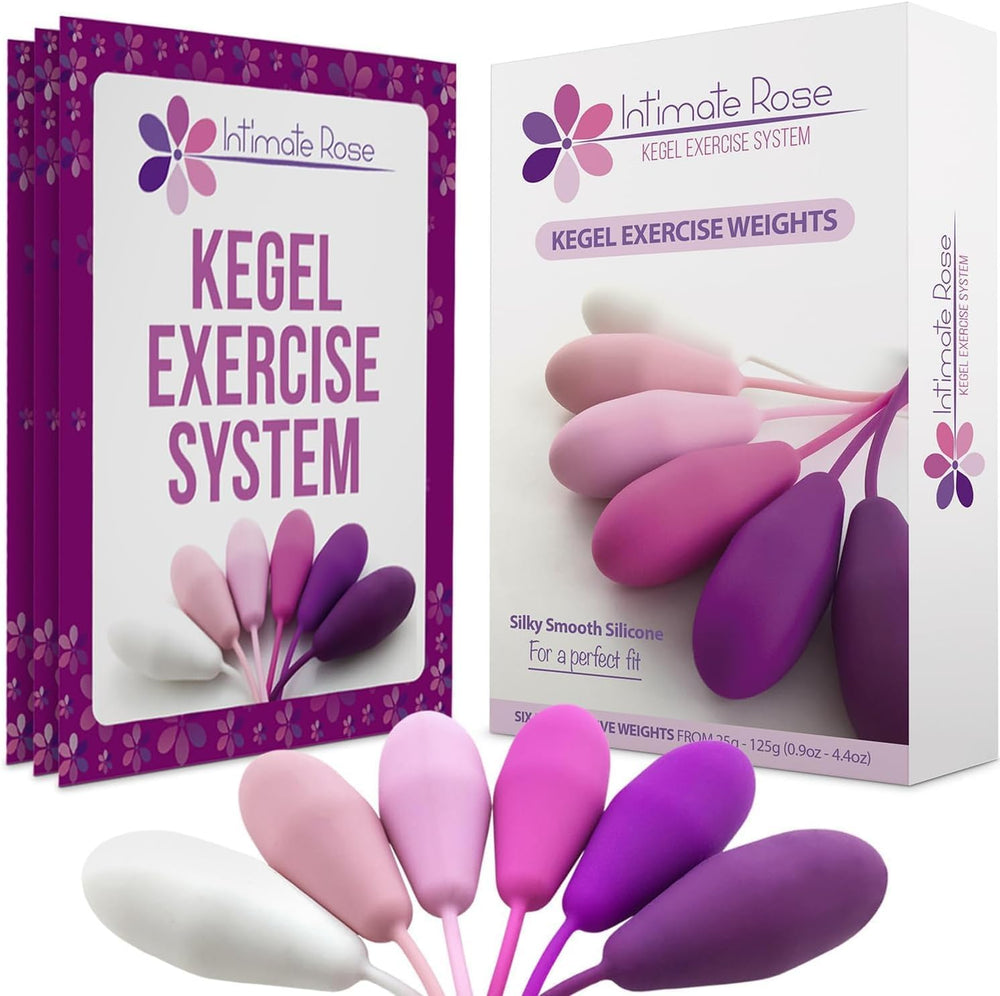 Intimate Rose Kegel weights beginners set for easy pelvic floor training at home.