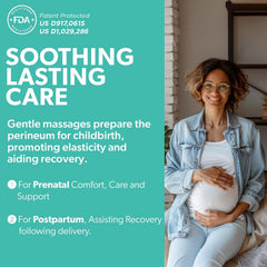 Intimate Rose tool thick-end designed for pre-labor massage, helping soothe tension