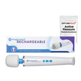 IntimateNeed Hitachi Magic Wand head close-up shows powerful vibrations for precise stimulation.