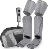InvoSpa leg massager foot wrap demonstrates targeted foot relief and adjustable fit.