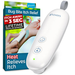 iProven Bug Bite Heat Device front view shows compact design for quick relief