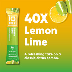 IQMIX front packaging showing a sugar-free electrolyte formula for on-the-go hydration