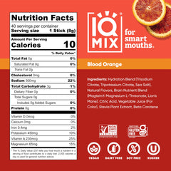 IQBAR IQMIX Lemon Lime packet offers crisp taste and steady energy.