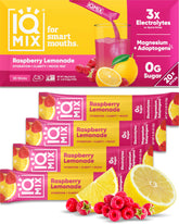 IQMIX hydration packet pour rehydrates quickly and supports focus.