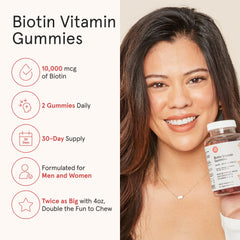 iRestore biotin 10000mcg ingredients closeup highlighting the nutrient blend for vitality.