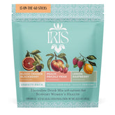 Iris Hormone Health electrolyte packets close-up for on-the-go hydration