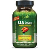 Irwin Naturals CLA Lean bottle with easy daily soft-gels for weight goals.