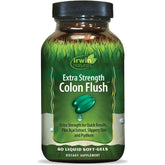 Irwin Naturals Colon Flush bottle front shows packaging and capsules for digestive support