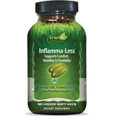 Irwin Naturals Inflamma-Less bottle packaging highlighting natural ingredients for everyday comfort