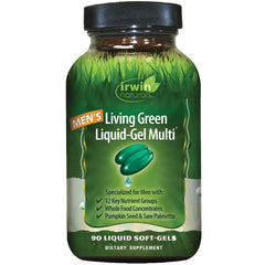 Irwin Naturals Men’s Living Green bottle front — daily energy support