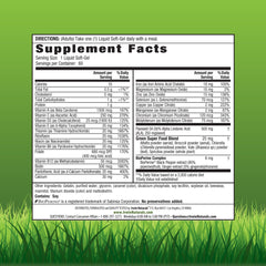 Irwin Naturals Only One label closeup showing iron emphasis