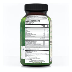 Softgels close-up showing easy-to-swallow daily format.