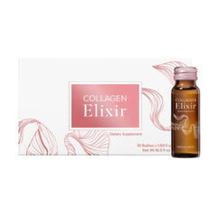 Isagenix Collagen Elixir bottle 50 mL on a clean surface, promotes skin elasticity.