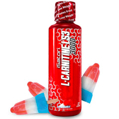 iSatori L-Carnitine LS3 bottle pouring to fuel a focused pre-workout session