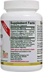 Island Nutrition oregano oil capsules emulsion close-up highlighting enhanced delivery