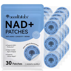 ISUNRISE NAD patch applied on skin for easy daily use and NAD+ support.
