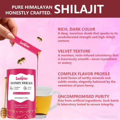 Itiban Shilajit Honey Stick pouring into tea to boost energy.
