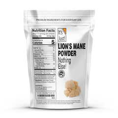 It's Just! Lion's Mane powder in coffee ready to boost focus and alertness.