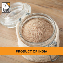 It's Just! psyllium husk powder packaging showing batch and lot control for freshness