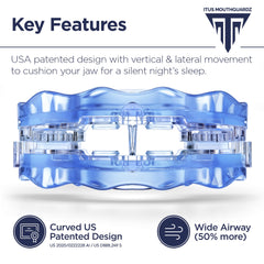 Itus Mouthguardz SilentZPro adjustable-settings highlighted for a customizable fit