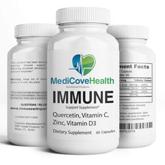 Ivory Caps Immune Support bottle label close-up highlighting ingredients
